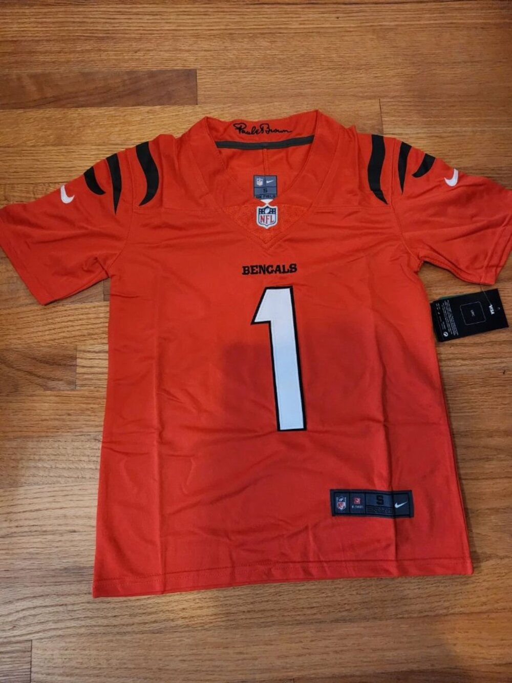 Ja'Marr Chase Orange Stitched Jersey Vapor